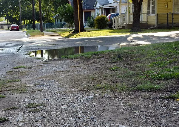 The map below reflects San Antonio's inconsistent sidewalk infrastructure. - MICHAEL MARKS