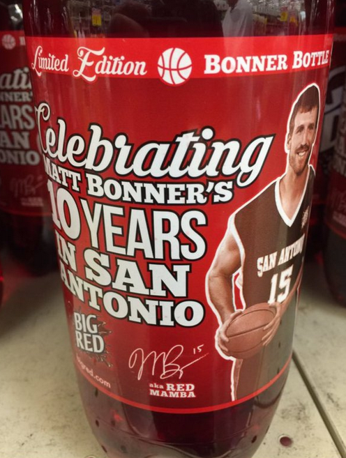 Matt Bonner now graces the cover of Big Red. - VIA TWITTER USER @THOMASSOPER53
