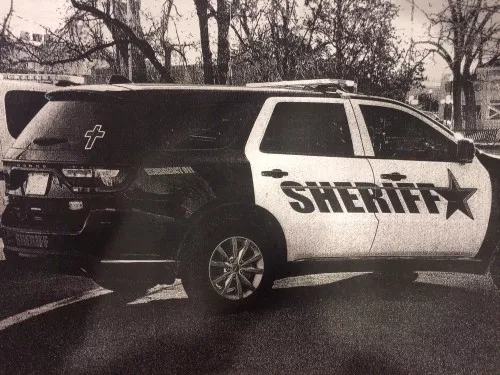 Gov. Greg Abbott said through a spokesman that he supports the crosses on Brewster County Sheriff's vehicles. - 83RD DISTRICT ATTORNEY'S OFFICE