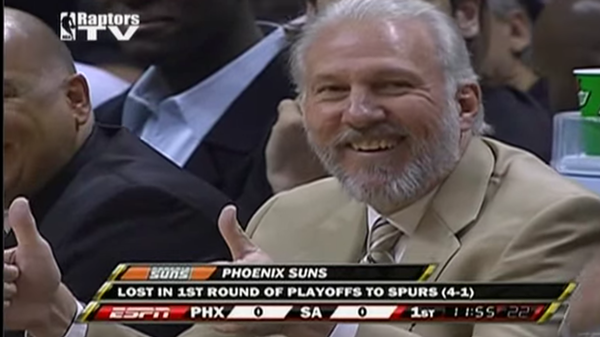 This is the fourth time Gregg Popovich has coached the All-Star team. - YOUTUBE SCREENSHOT