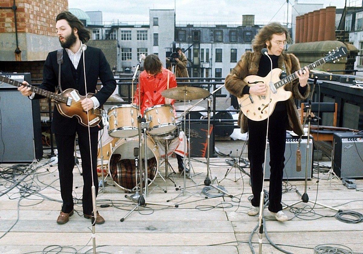 Image result for Beatles rooftop concert 1969