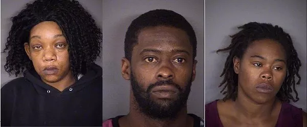 Porucha Phillips (left), Deandre Dorch, and Cheryl Reed - BEXAR COUNTY