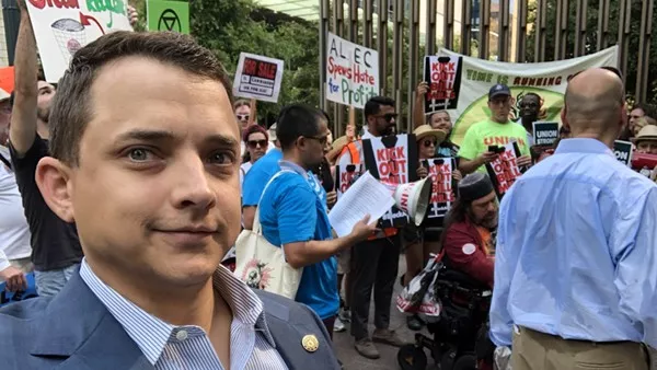 State Rep. Briscoe Cain's political brand is more based on being a provocateur than a serious legislator. - TWITTER / BRISCOECAIN