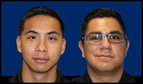 Former SAPD officers Alejandro Chapa and Emmanuel Galindo. - BEXAR COUNTY, SARAH FLOOD-BAUMANN