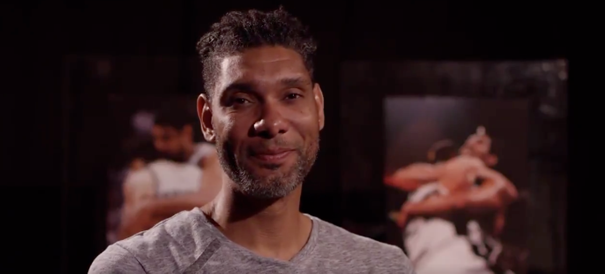 tim duncan jersey retirement ceremony