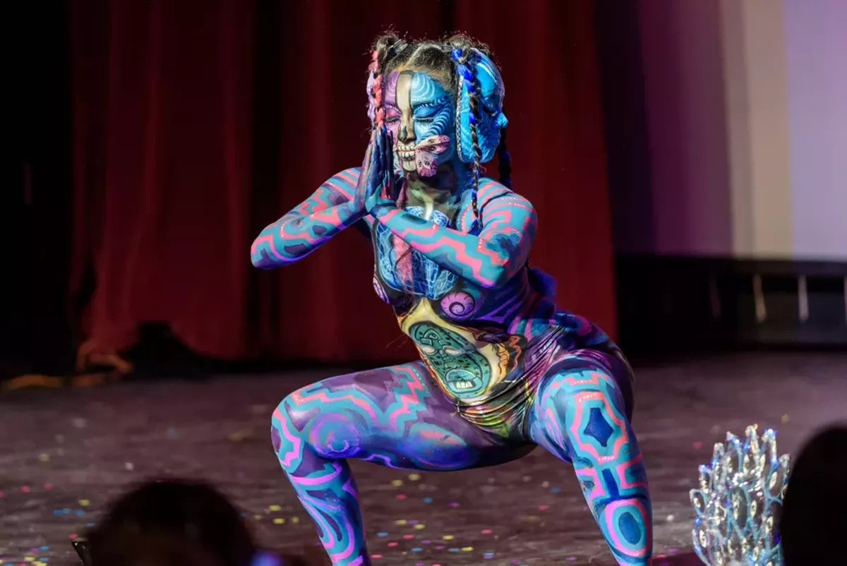 Sexy, Colorful Moments from the 2019 Texas Body Paint Competition San