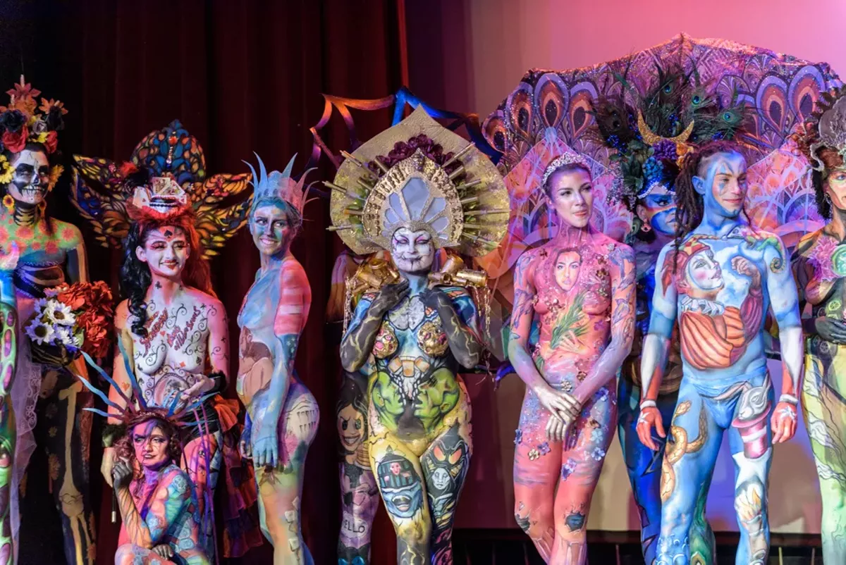 Sexy, Colorful Moments from the 2019 Texas Body Paint Competition San
