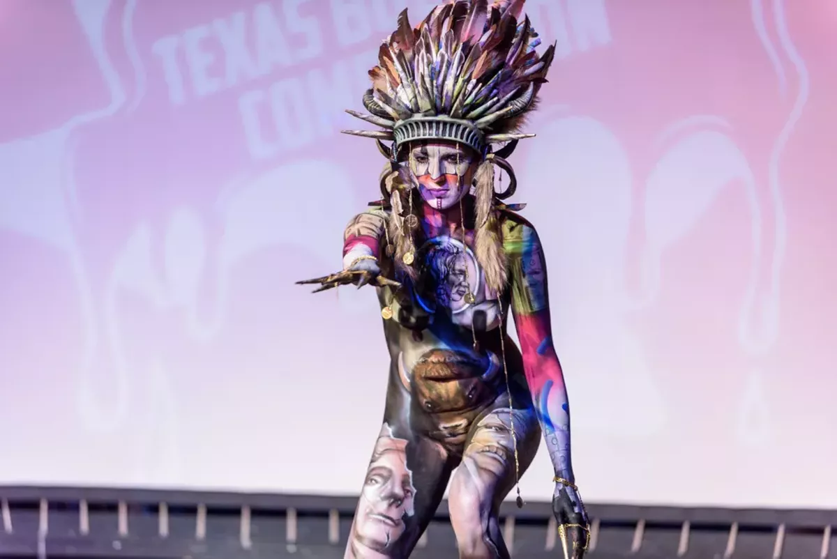 Sexy, Colorful Moments from the 2019 Texas Body Paint Competition San