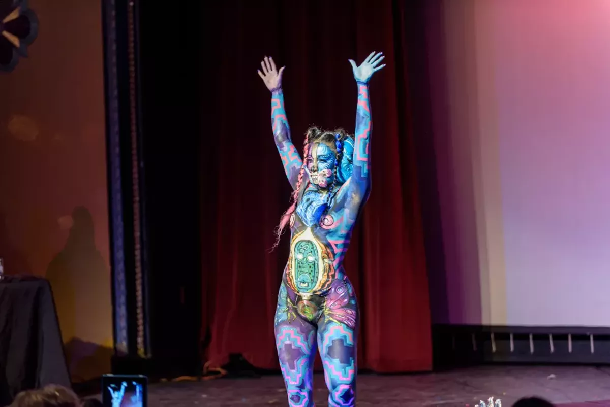 Sexy, Colorful Moments from the 2019 Texas Body Paint Competition San