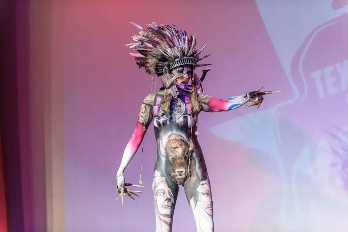 Sexy, Colorful Moments from the 2019 Texas Body Paint Competition San