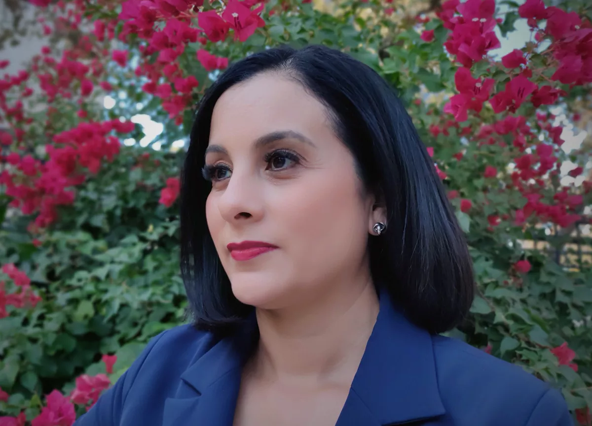 Glitter Political Democrat Ina Minjarez prepares for
