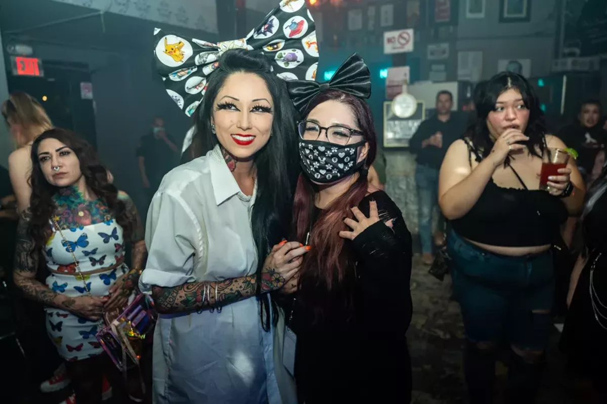 All the emo people we saw celebrating the 10year anniversary of San Antonio HiTones