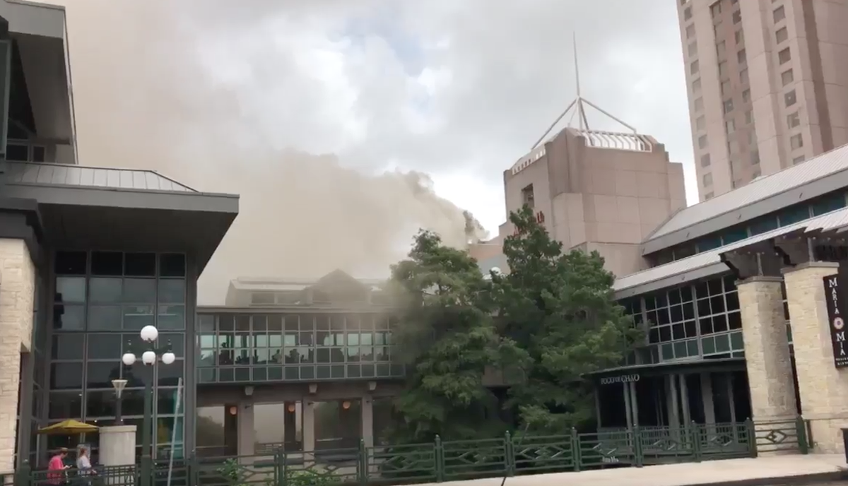 Officials Blame Rivercenter Evacuation On Grease Fire The Daily Click Image El Juancho Via Twitter