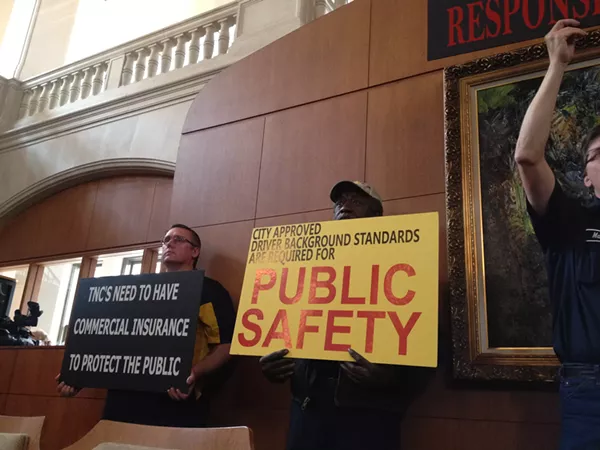 With a lot of opposition (and support) the Public Safety Committee voted to move proposed rules for transportation network companies to the full Council for debate. - ALEXA GARCIA-DITTA