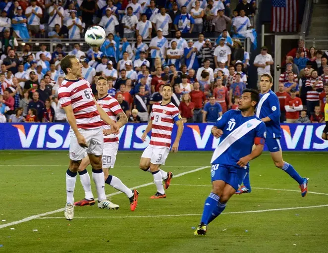 The U.S. Men's National Team plays a World Cup qualifying match against Honduras in 2014. - VIA FLICKR USER BRENT FLANDERS