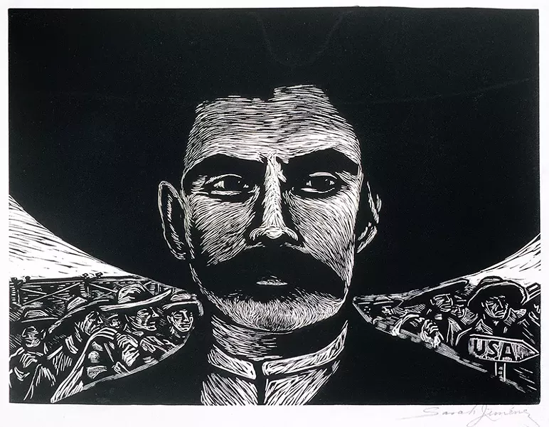 Zapata's good looks added to his legend. Artist Sarah Jimenez: "I thought he was sexy." - SARAH JIMENEZ, ZAPATA, CA. 1960