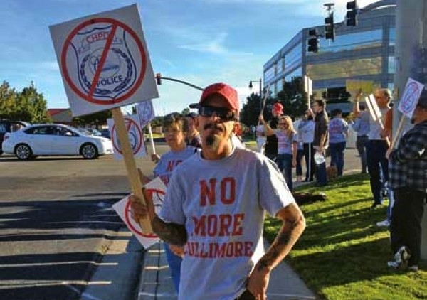 A Sept. 28, 2013 protest in Cottonwood Heights - STEPHEN DARK