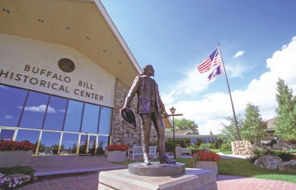 A statue at Cody's Buffalo Bill Historical Center