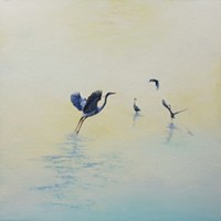 GREG RAGLAND - Blue Heron Morning, 48" x 48"
