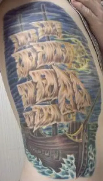 Conrad Thomas' tattoo