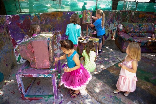 Kids at play in the Art Yard at the 2013 Utah Arts Festival.