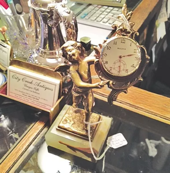 Pocket-watch holder at City Creek Antiques