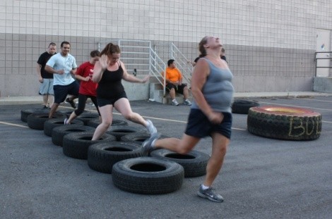 The boot-camp tire run at Gold's Gym gets easier each time. - WINA STURGEON