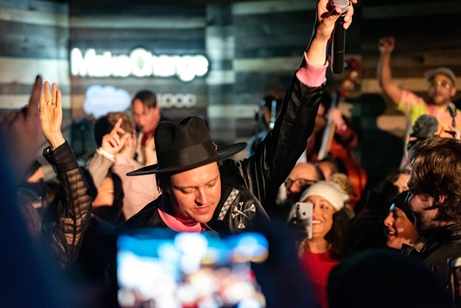 Win Butler of Arcade Fire at Salesforce Music Lodge - TOMMY ELBRECHT