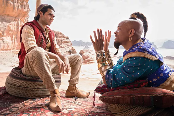 Mena Massoud and Will Smith in Aladdin - DISNEY