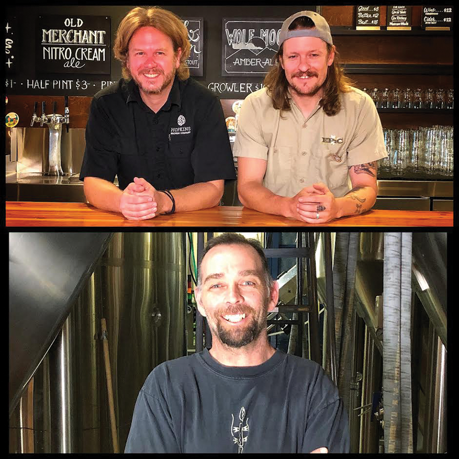 Top: Chad Hopkins and Jordan Schupbach - Bottom: Shades Brewing’s Trent Farger - MIKE RIEDEL