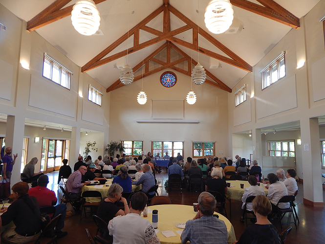 Dozens service providers and homeless advocates attended August’s Poverty Summit. - PETER HOLSLIN