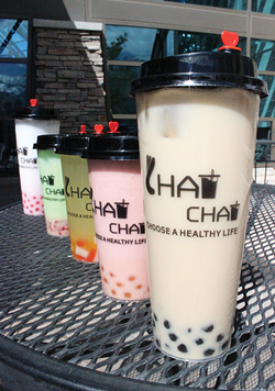 A lineup of delicious beverages at Chat Chat Boba in Orem - MIKA LEE AND CAIT LEE