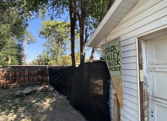 Liberty Wells residents are spearheading a city pilot project to clean up and rehabilitate alleyways for community use. - BENJAMIN WOOD