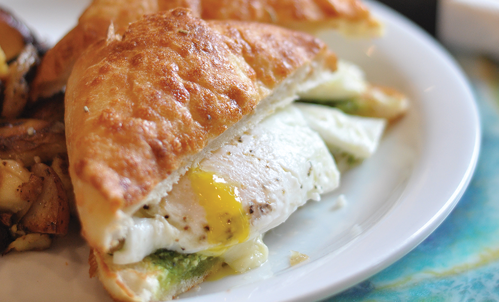 Roots Cafe’s veggie Peta breakfast sandwich - DEREK CARLISLE