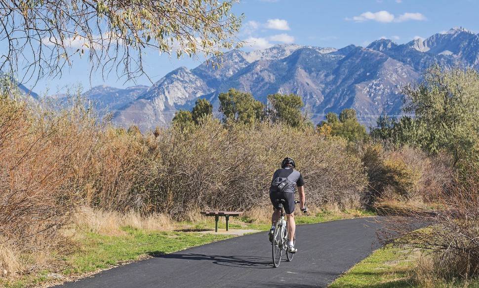 More than 40 miles of paved pathways await riders on the Jordan River Parkway Trail. - UT.GOV
