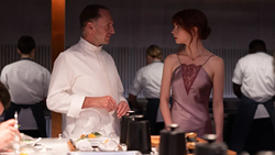 Ralph Fiennes and Anya Taylor-Joy in The Menu - SEARCHLIGHT PICTURES