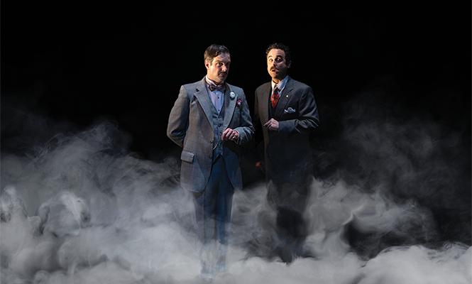 John Tufts and Edward Juvier in Pioneer Theatre Company's Murder on the Orient Express. - BW PRODUCTIONS