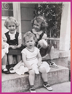 A photo of Mary Dickson and her sisters, one of whom developed stomach cancer, while the other died of lupus. - COURTESY PHOTO