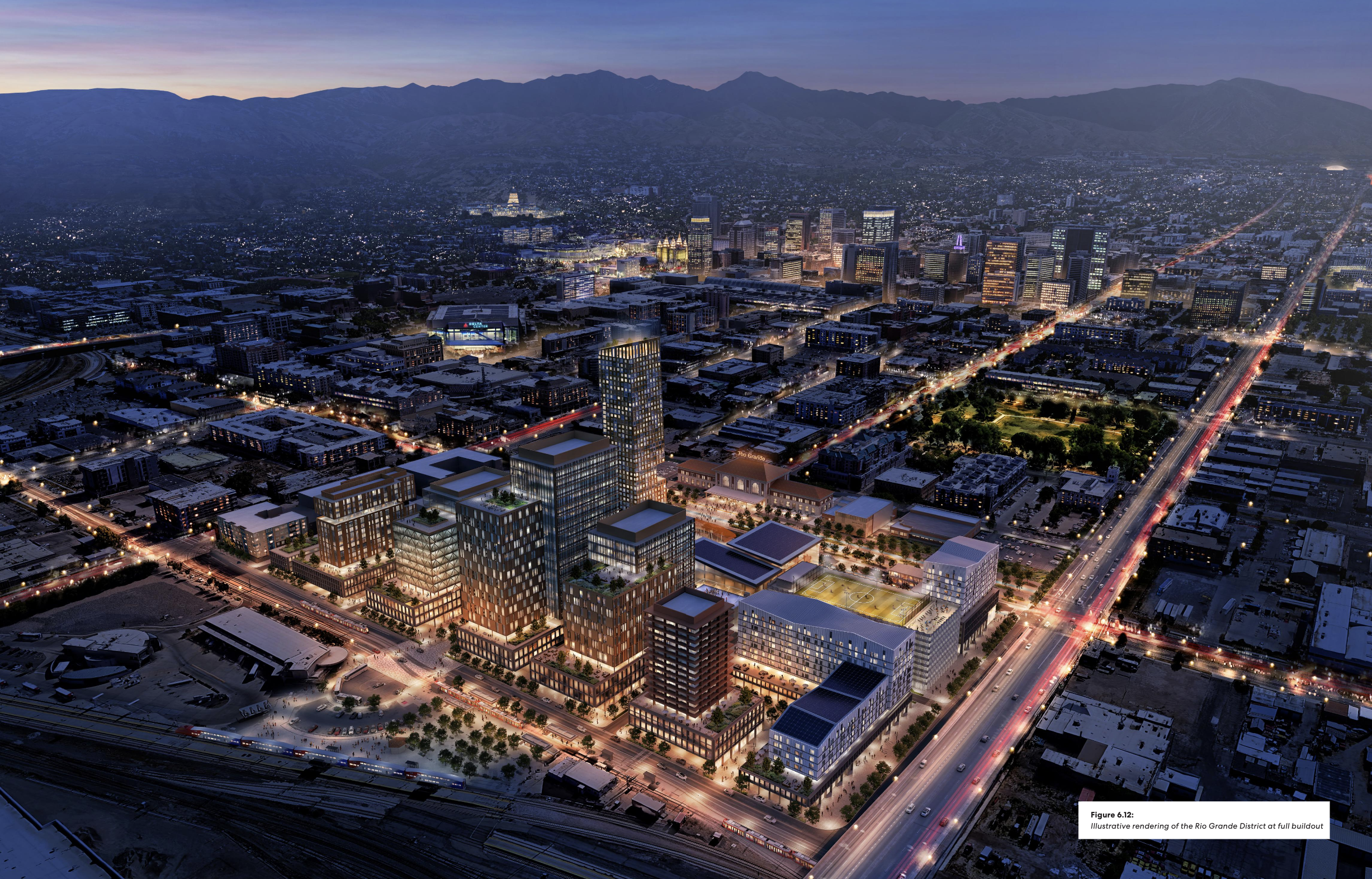 A rendering of the Rio Grande District under proposed redevelopment plans. - SALT LAKE CITY RDA