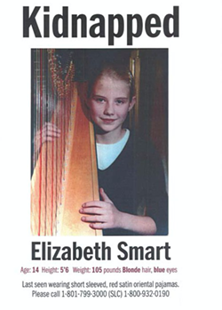 Elizabeth Smart's 2002 kidnapping triggered one of the most high-profile cases in SLCPD history. - FILE