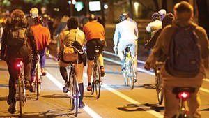 A slow, casual ride, 999 is a social event every Thursday at 9 p.m., weather be damned. - COURTESY PHOTO