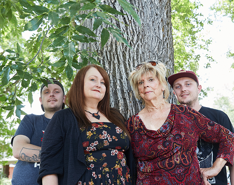 Left to right: Austin Mueller, Kathy Mueller, Ruby Kohtz and Dylan Mueller - STEVEN VARGO
