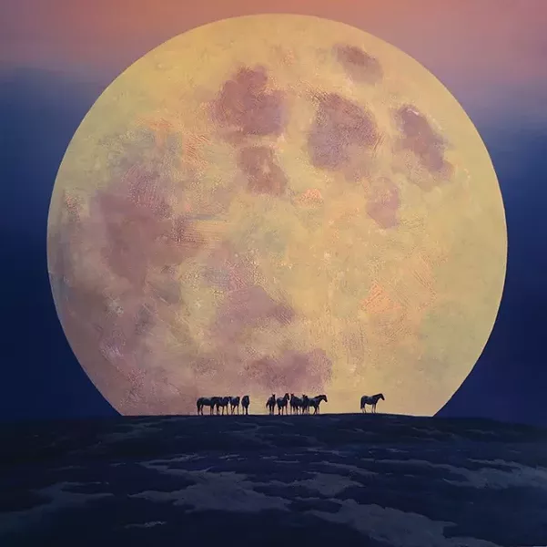 Phil Epp's "Moonrise With Horses #1"