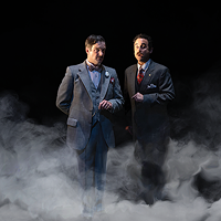 John Tufts and Edward Juvier in Pioneer Theatre Company's Murder on the Orient Express.