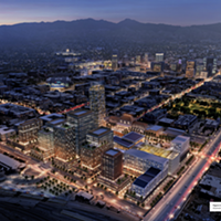 A rendering of the Rio Grande District under proposed redevelopment plans.