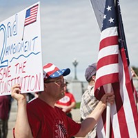 “No one, not children, not politicians, not business leaders, not religious leaders, not even the president of the United States—no one gets to use a crisis or a tragedy to take away any of our civil rights,” Women Against Gun Control’s Janalee Tobias told the crowd of Second Amendment supporters on April 14.