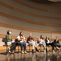 Area high school students who participated in the recent National School Walkout movement hosted a panel on gun reform on Wednesday, April 25.