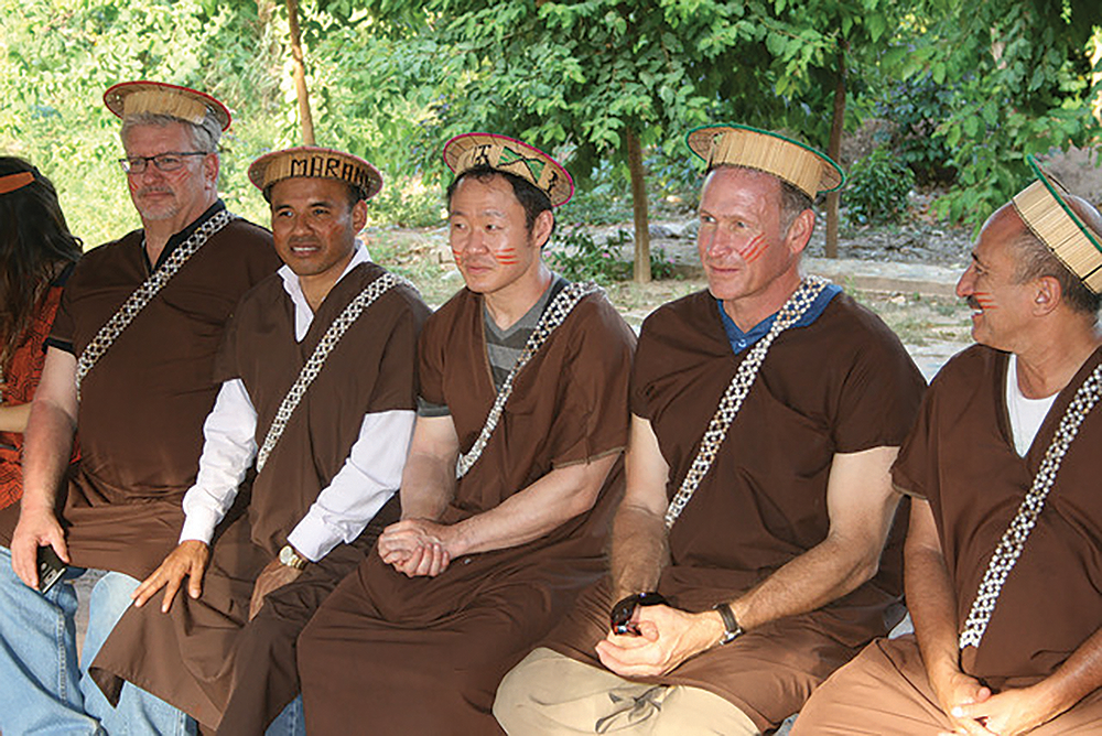 Mark Madsen, second from right, in his new home country , Peru. - COURTESY MARK MADSEN