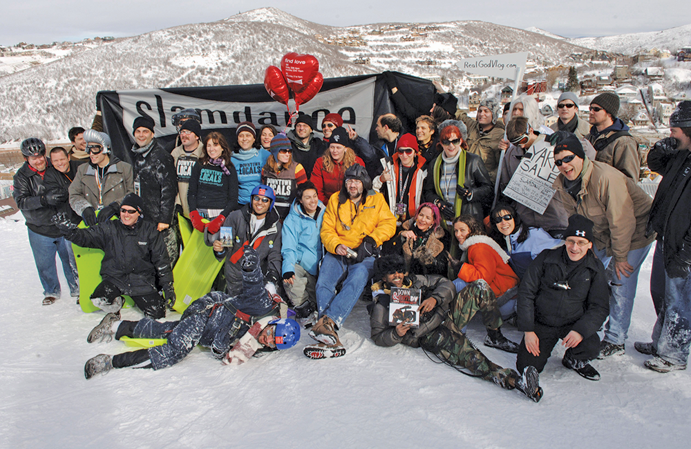 Slamdance filmmakers and crew pose at the 2006 festival. - PETER BAXTER