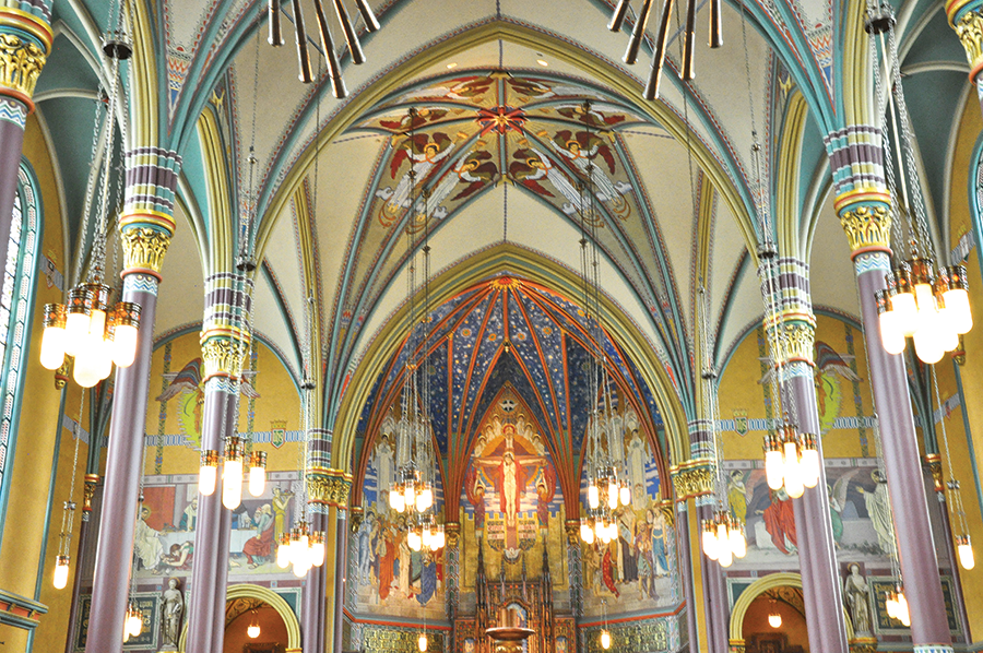 Murals at Cathedral of the Madeleine by Felix Lieftuchter, circa 1918 - DEREK CARLISLE